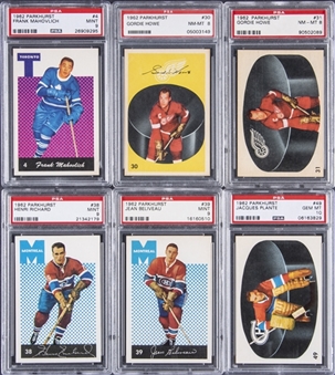 1962-63 Parkhurst Hockey Complete Set (54) Plus CL and Game Card - #26 on the PSA Set Registry!
